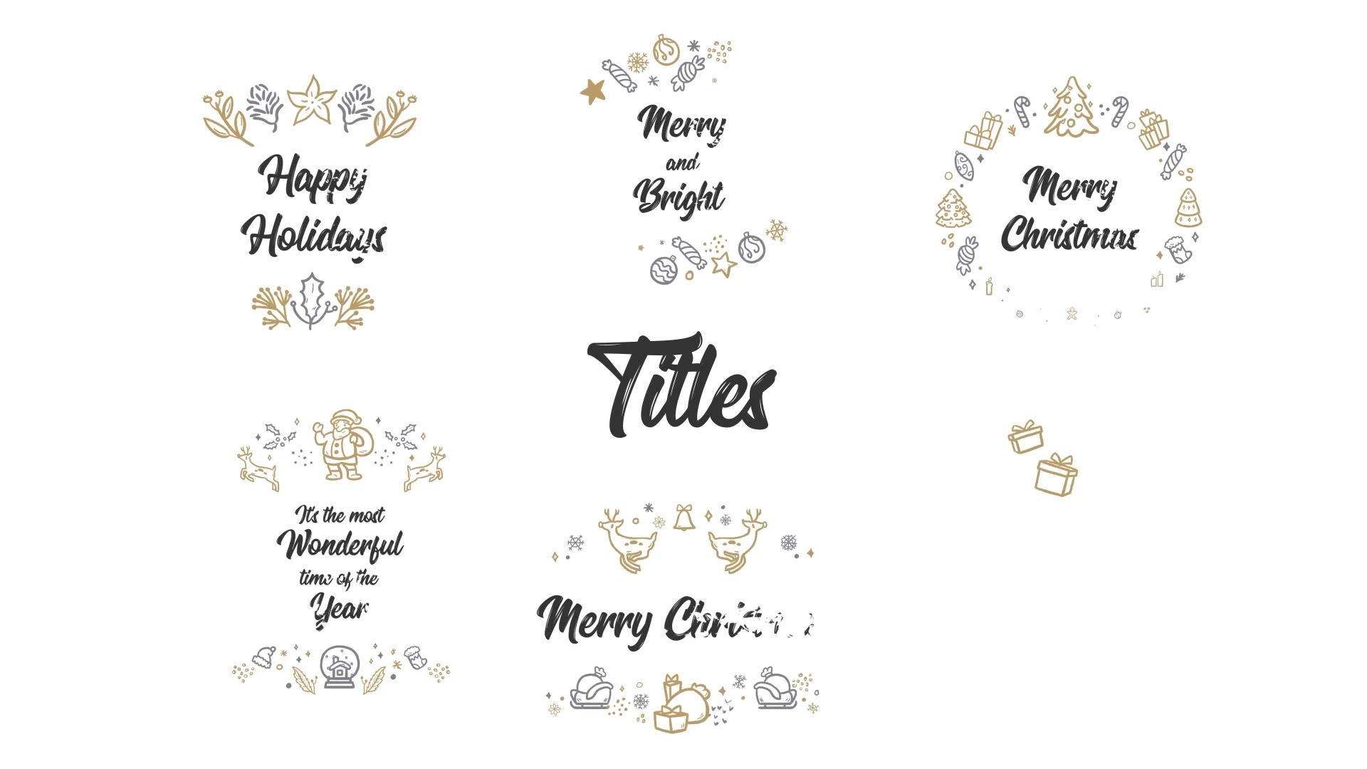 Merry Christmas. Hand Drawn Pack Videohive 41877825 After Effects Image 2