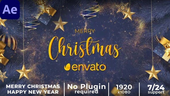 Merry Christmas || Happy New Year || Xmas Intro - Download 42168644 Videohive