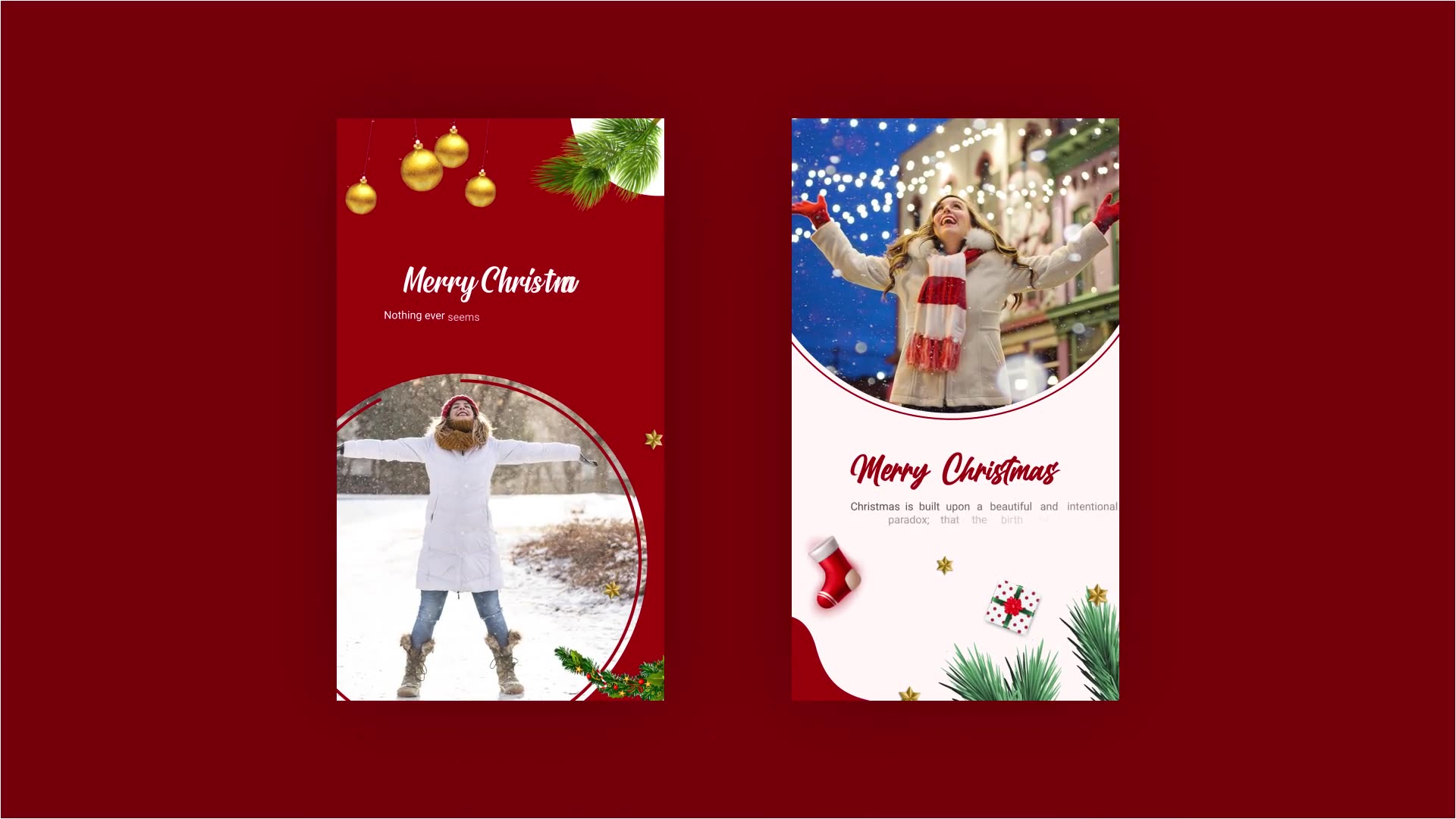Merry Christmas Instagram Stories Videohive 34576784 After Effects Image 6