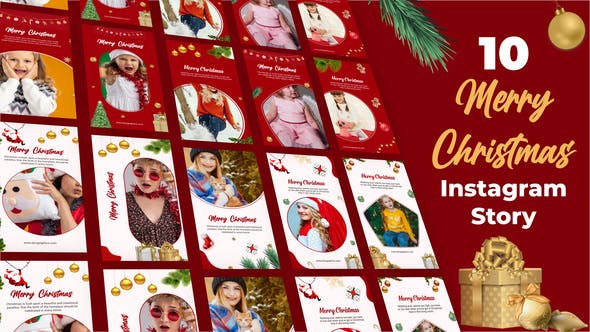 Merry Christmas Instagram Stories - Download Videohive 34576784
