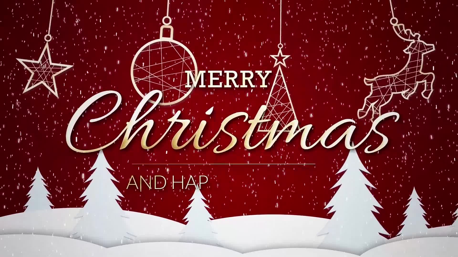 Merry Christmas Intro Videohive 42231374 After Effects Image 8