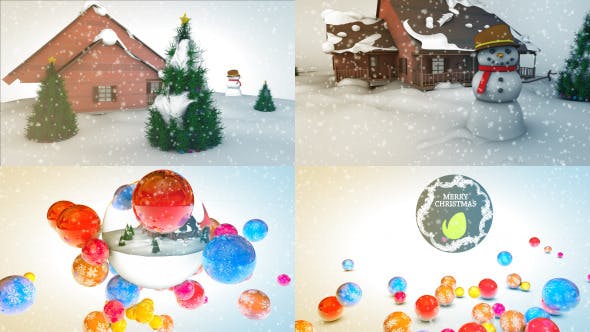 Merry Christmas Logo Reveal - 9701423 Videohive Download