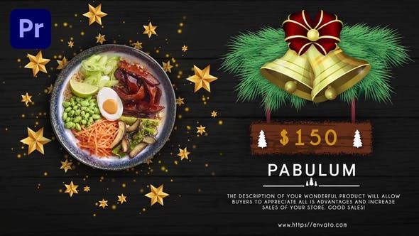 Merry Christmas Menu Restaurant Promo Mogrt - Videohive 34544328 Download