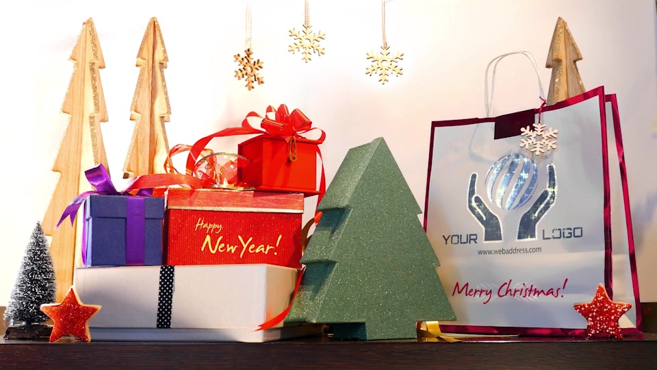 Merry Christmas & New Year Gifts Logo Videohive 40255820 Premiere Pro Image 4