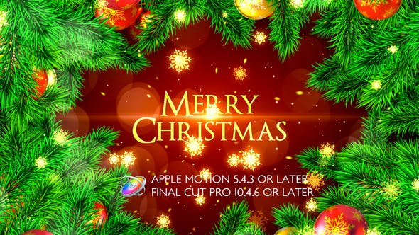 Merry Christmas Opener Apple Motion - 25049197 Videohive Download