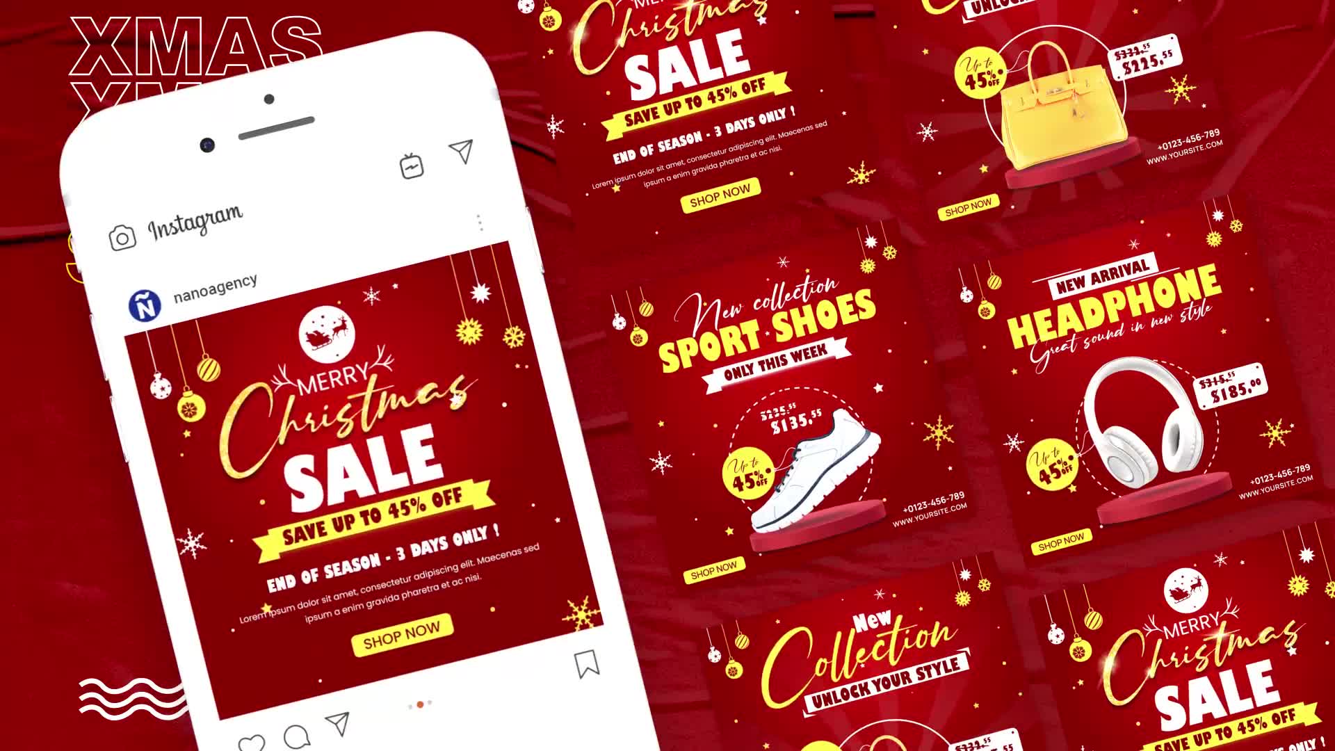 Merry Christmas Sale Banner Template Videohive 34932936 After Effects Image 2