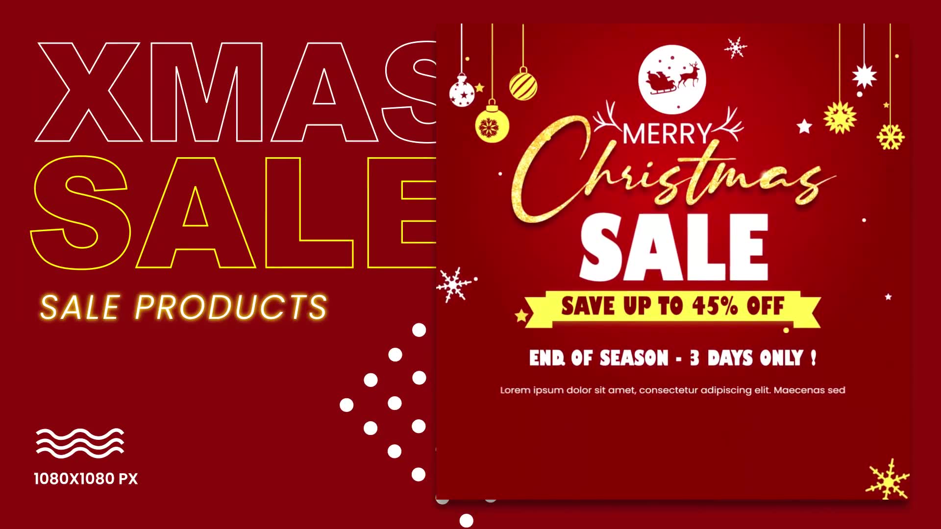 Merry Christmas Sale Banner Template Videohive 34932936 After Effects Image 3