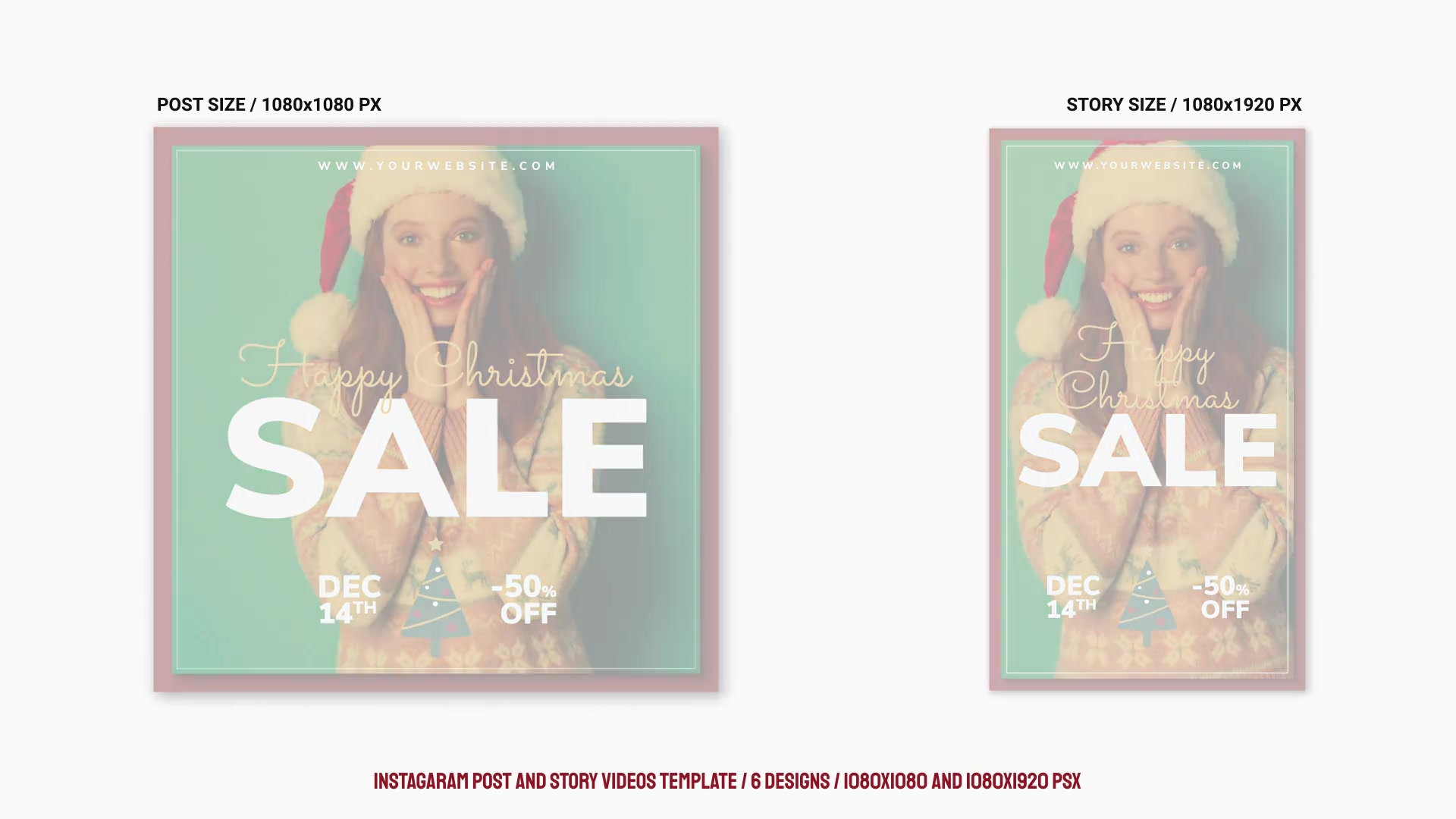 Merry Christmas Sale Instagram Ad B181 Videohive 34265880 After Effects Image 10