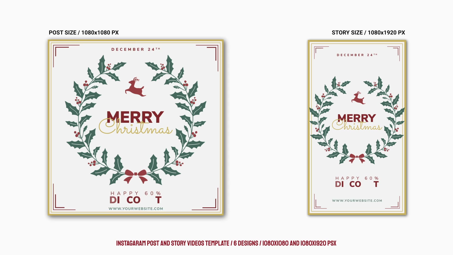 Merry Christmas Sale Instagram Ad B181 Videohive 34265880 After Effects Image 9