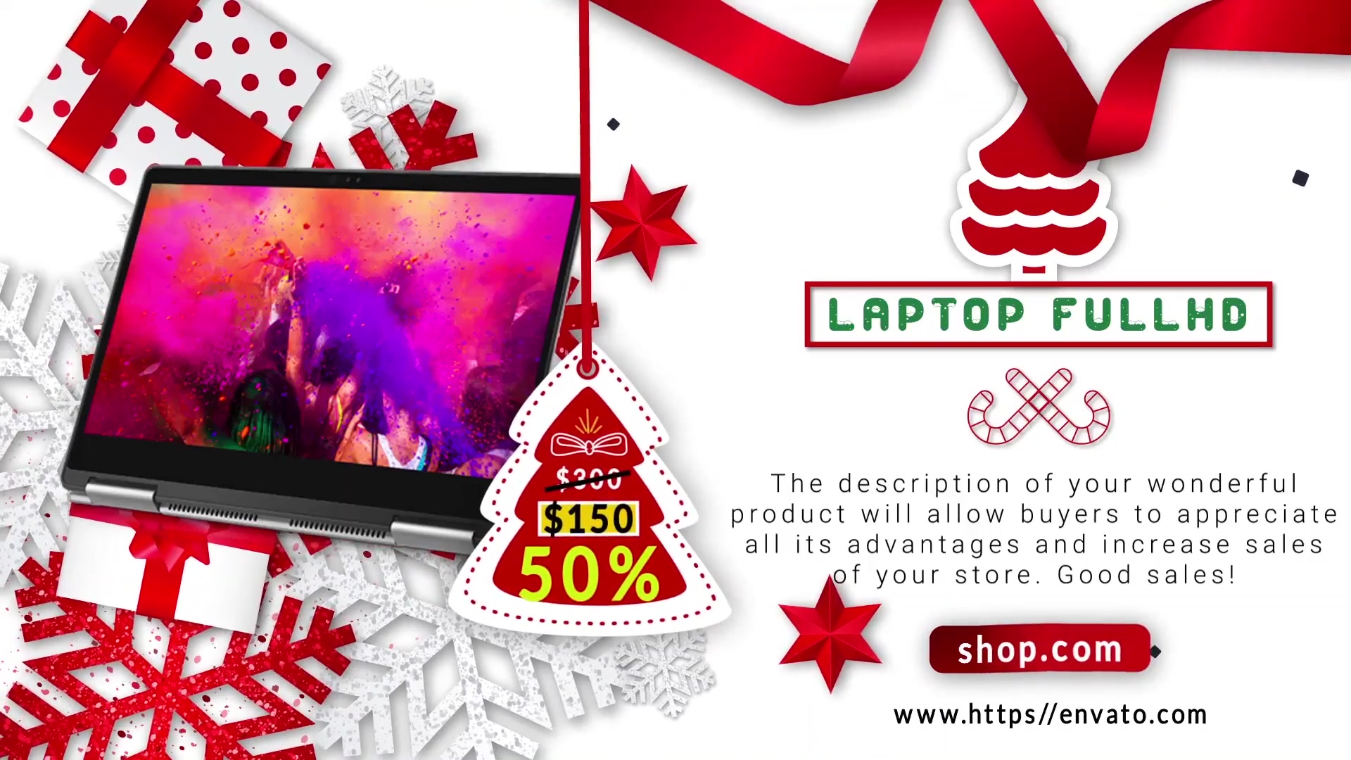 Merry Christmas Sale | Mogrt 47 Videohive 33966289 Premiere Pro Image 2