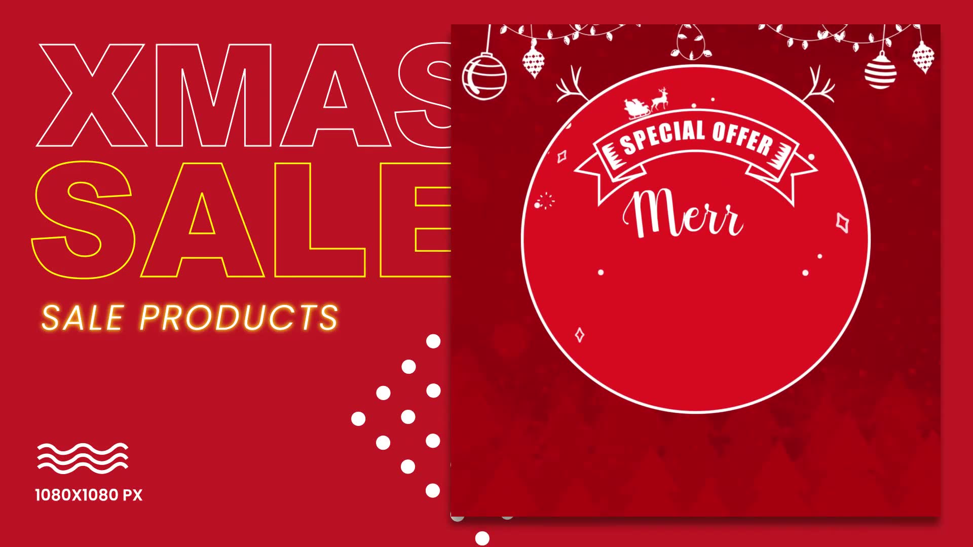 Merry Christmas Sale Template Videohive 35217522 After Effects Image 3