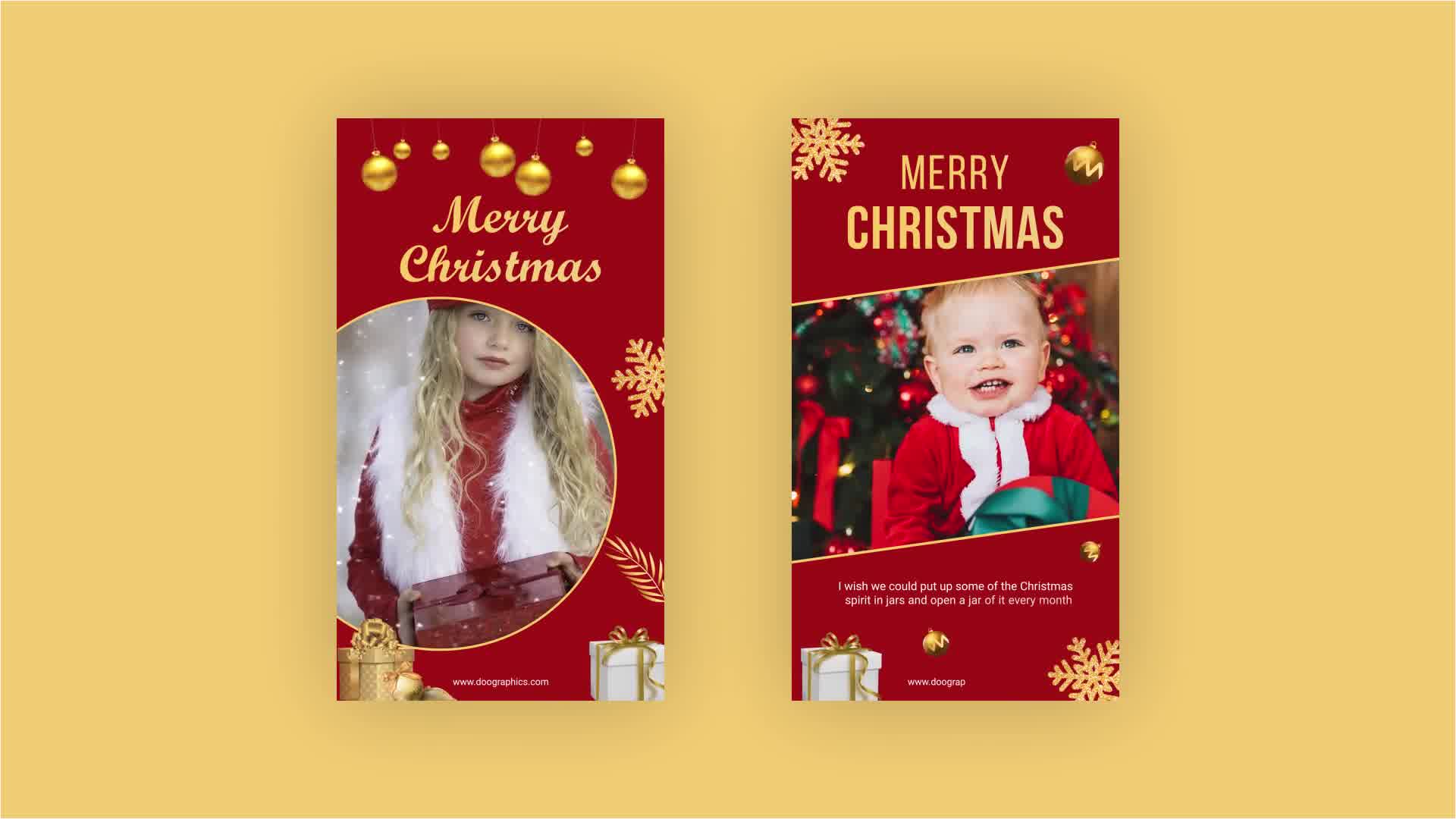 Merry Christmas Social Story Pack Videohive 34917094 After Effects Image 10