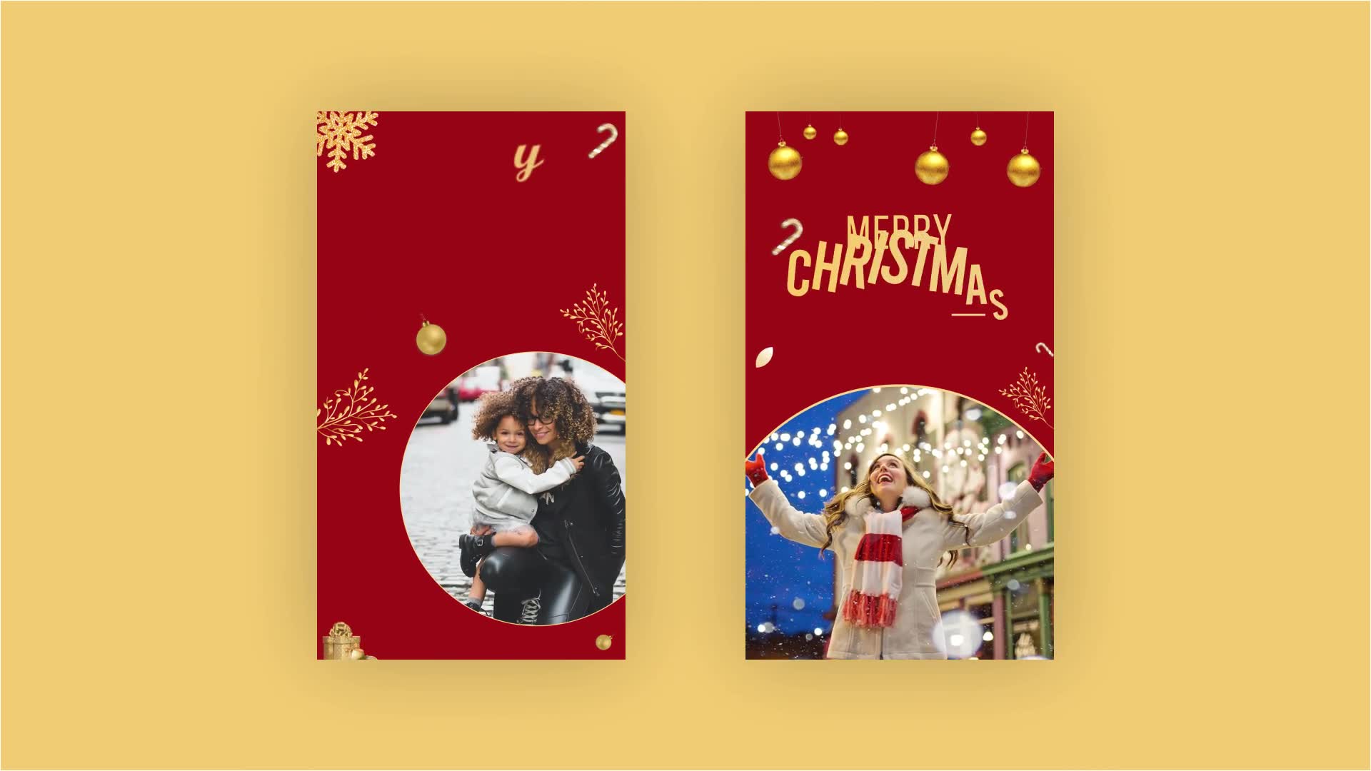 Merry Christmas Social Story Pack Videohive 34917094 After Effects Image 2