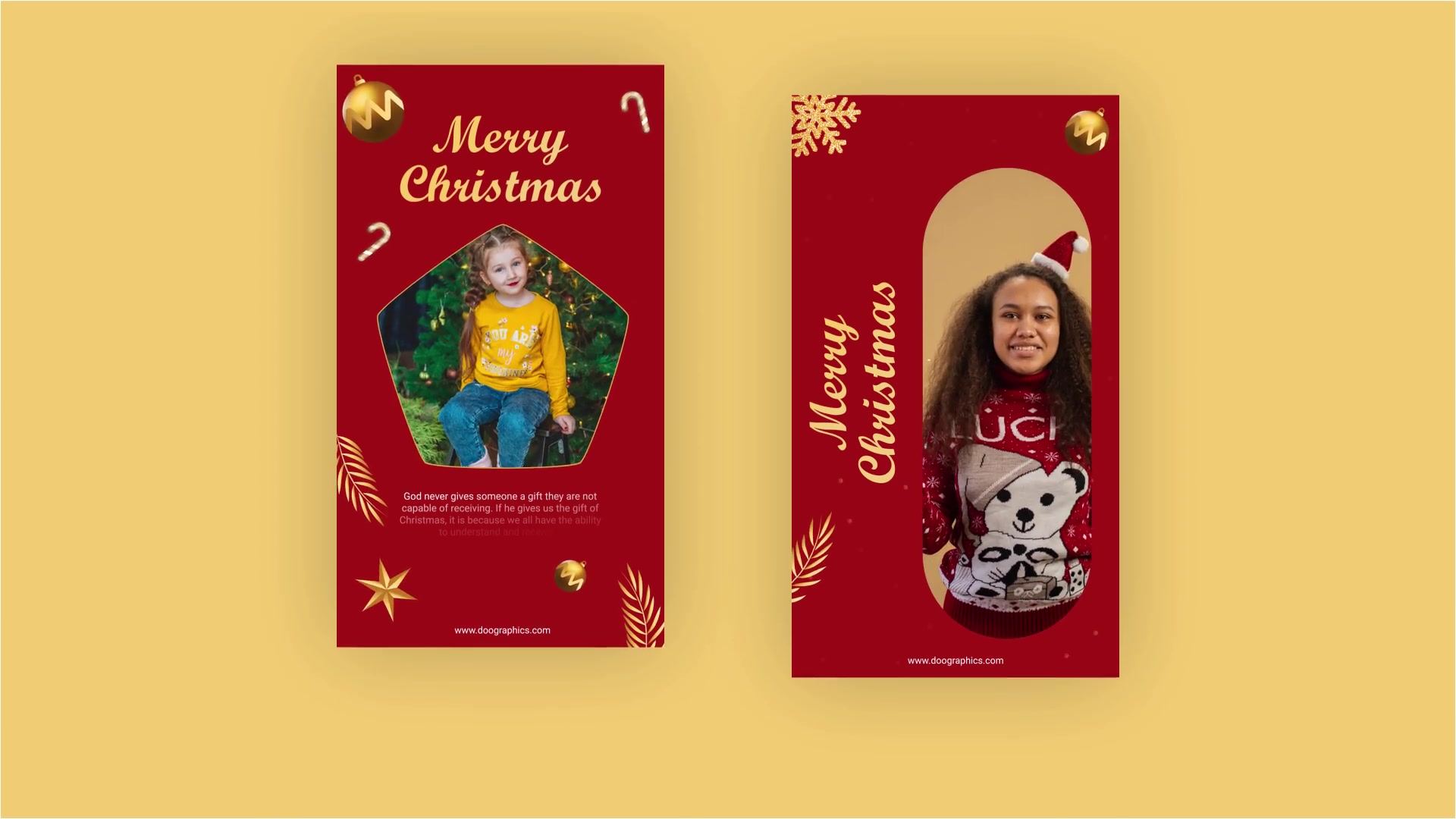 Merry Christmas Social Story Pack Videohive 34917094 After Effects Image 5