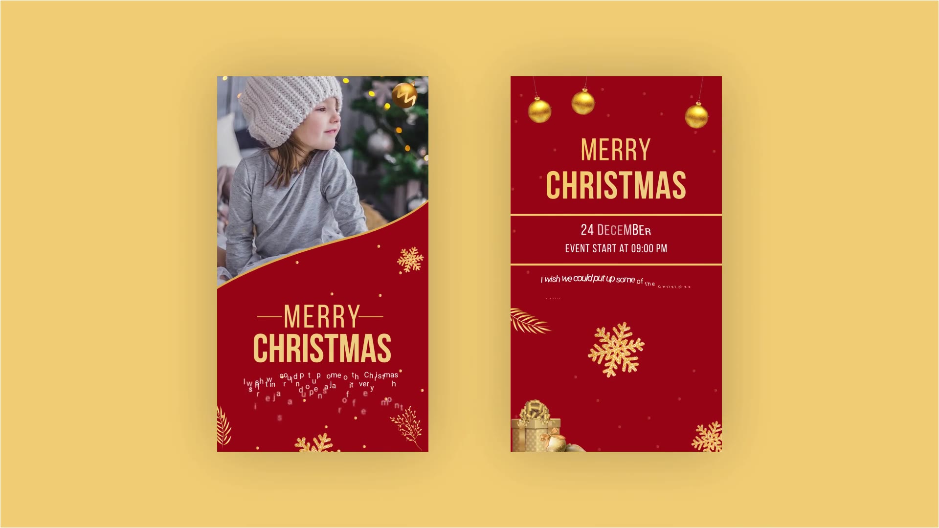 Merry Christmas Social Story Pack Videohive 34917094 After Effects Image 6