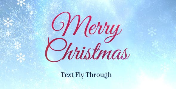 Merry Christmas Text Flythrough - 13653560 Download Videohive