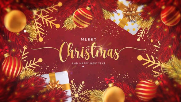 Merry Christmas Text Logo Reveal - 34983754 Download Videohive