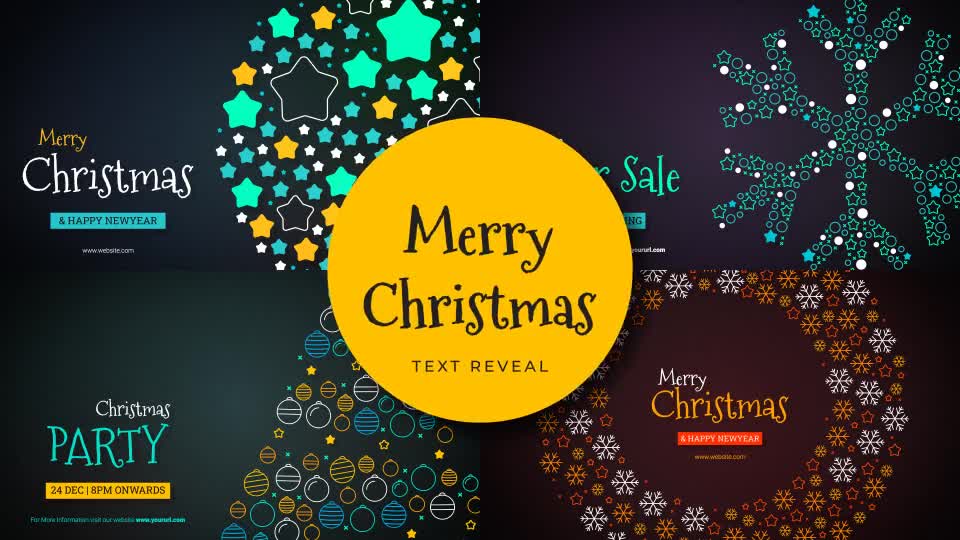 Merry Christmas Text Reveal Videohive 35315320 After Effects Image 1