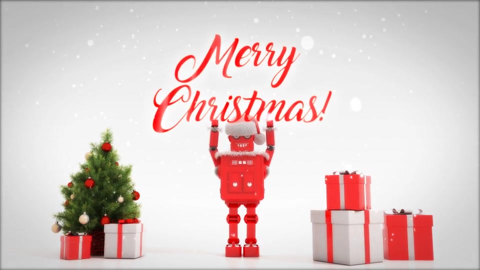 Merry Christmas Titles With Robot Roby Videohive 29433074 Premiere Pro Image 12