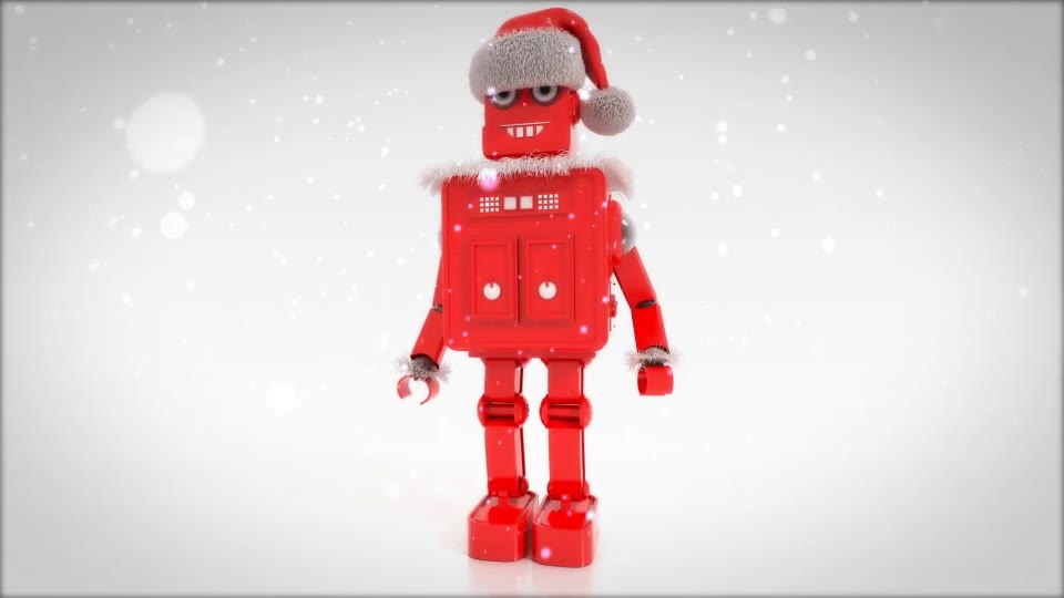 Merry Christmas Titles With Robot Roby Videohive 29433074 Premiere Pro Image 2