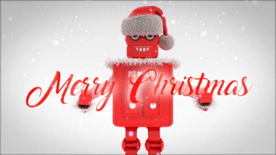 Merry Christmas Titles With Robot Roby Videohive 29433074 Premiere Pro Image 3