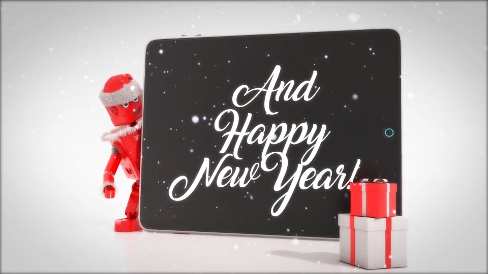 Merry Christmas Titles With Robot Roby Videohive 29433074 Premiere Pro Image 7
