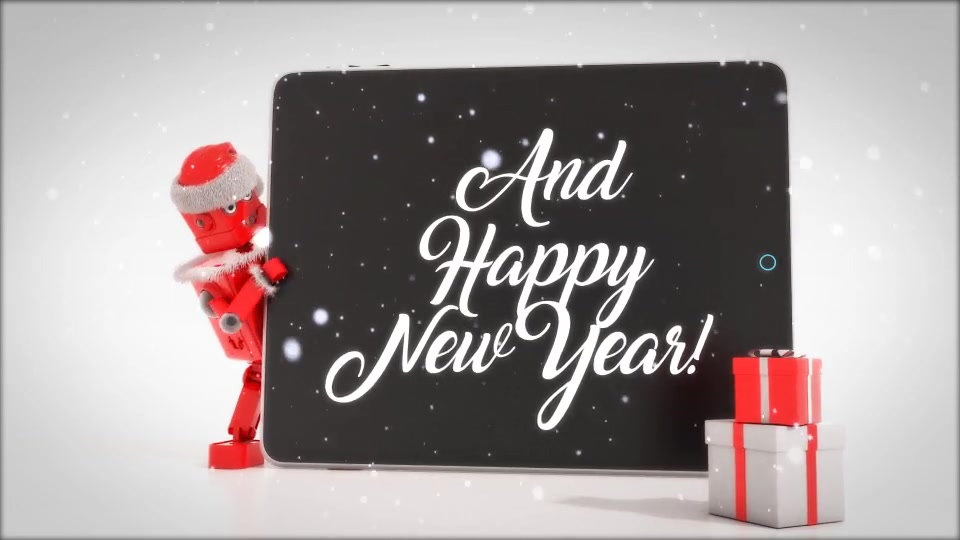 Merry Christmas Titles With Robot Roby Videohive 29433074 Premiere Pro Image 8