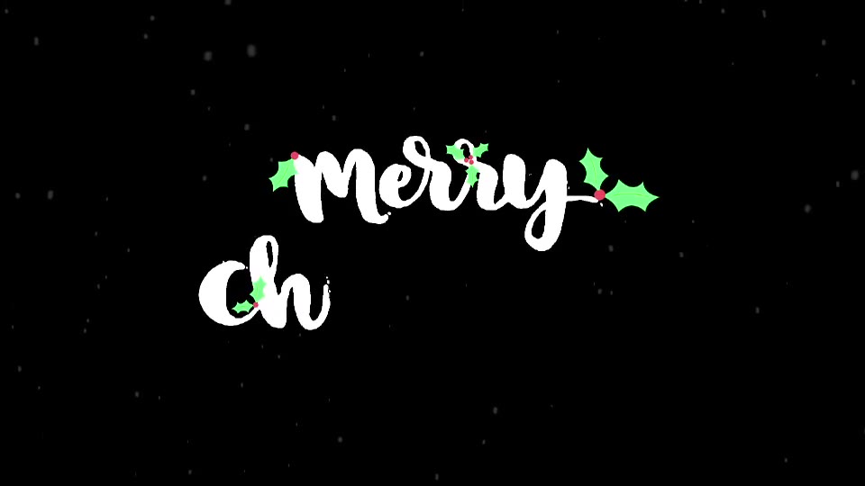 Merry Christmas Typo Animation - Download Videohive 20933762
