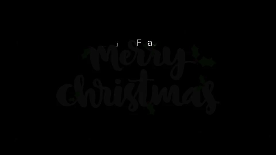 Merry Christmas Typo Animation - Download Videohive 20933762