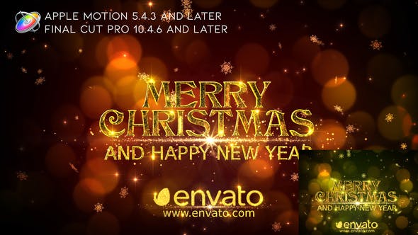 Merry Christmas Wishes Apple Motion - Videohive Download 25012230