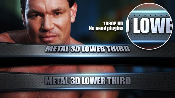 Metal 3D Lower Third - Download 4278005 Videohive