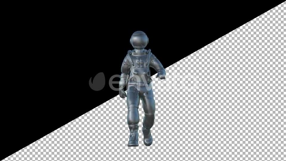 Metal Cosmonaut Walk Animation - Download Videohive 21604938