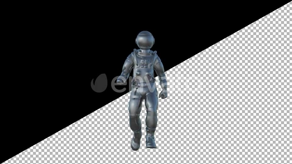 Metal Cosmonaut Walk Animation - Download Videohive 21604938