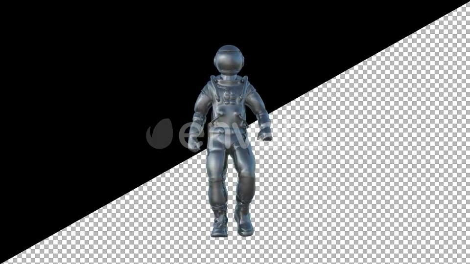 Metal Cosmonaut Walk Animation - Download Videohive 21604938