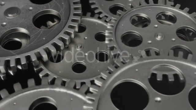 Metal Gear Wheels Rotating - Download Videohive 11710345