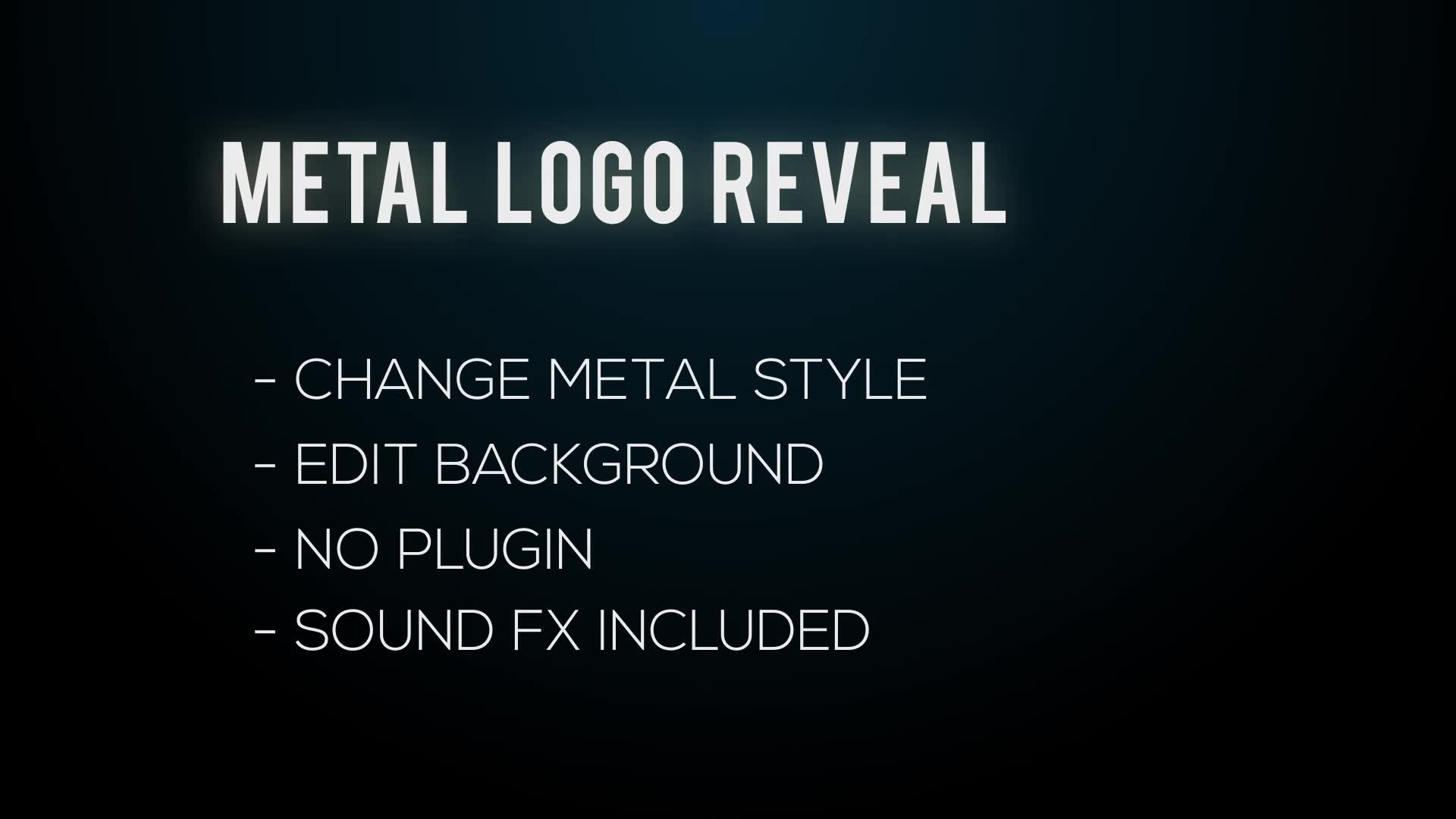 Metal Logo Reveal - Download Videohive 18085423