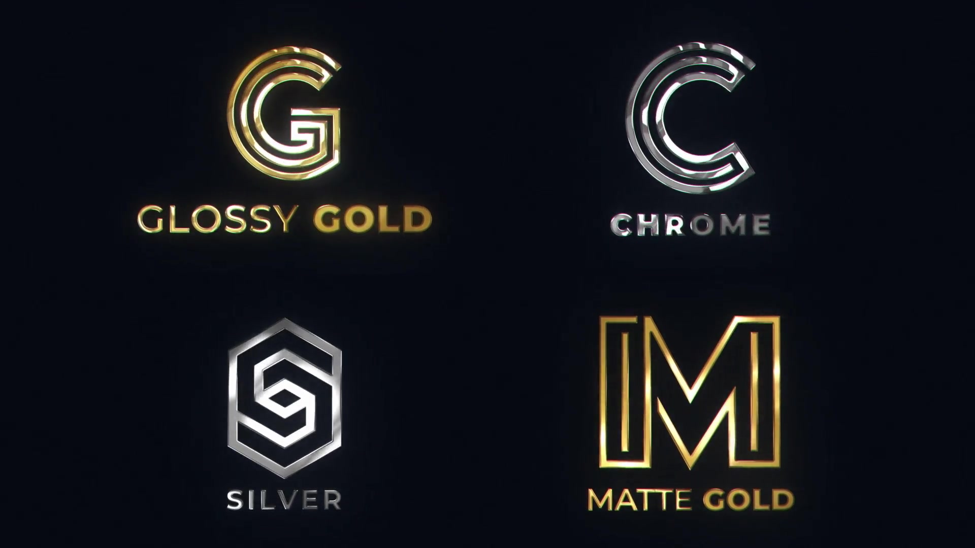 Metal Logo Reveal (Gold/Chrome/Silver) Videohive 37708554 After Effects Image 10