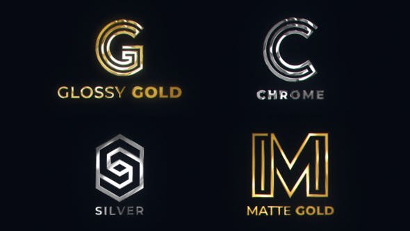 Metal Logo Reveal (Gold/Chrome/Silver) - 37708554 Download Videohive
