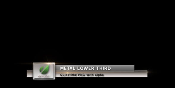Metal Lower Third - Videohive 105830 Download