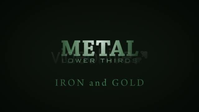 Metal Lower Thirds Videohive 1147382 After Effects Image 1