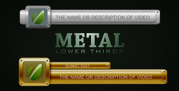 Metal Lower Thirds - Download Videohive 1147382