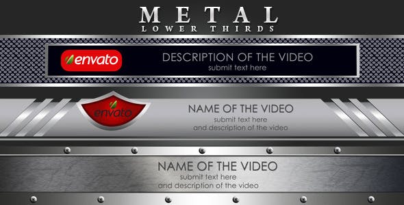 Metal Lower Thirds - Videohive 2594958 Download