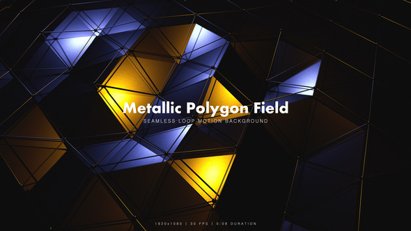 Metallic Polygon Field - Download Videohive 21089223