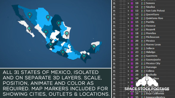 Mexico Map Kit - Download Videohive 18255754