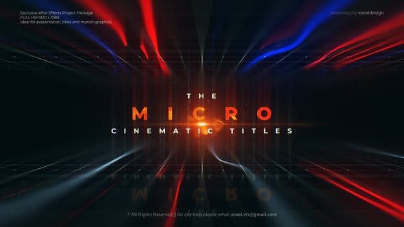 Micro Cinematic Titles - 30860854 Download Videohive