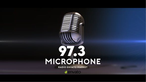 Microphone Logo - 37236846 Download Videohive
