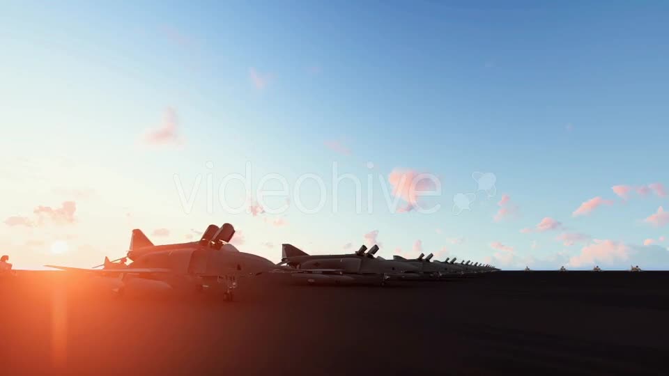 Military Airport Jet Aircraft Sunset - Download Videohive 18251597