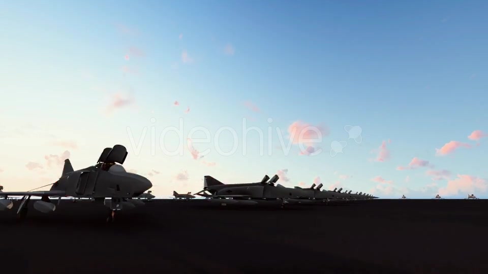 Military Airport Jet Aircraft Sunset - Download Videohive 18251597