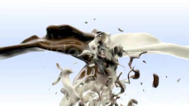 Milk and chocolate fluid collision Videohive 76716 Motion Graphics Image 10