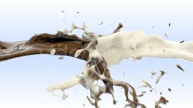 Milk and chocolate fluid collision Videohive 76716 Motion Graphics Image 2